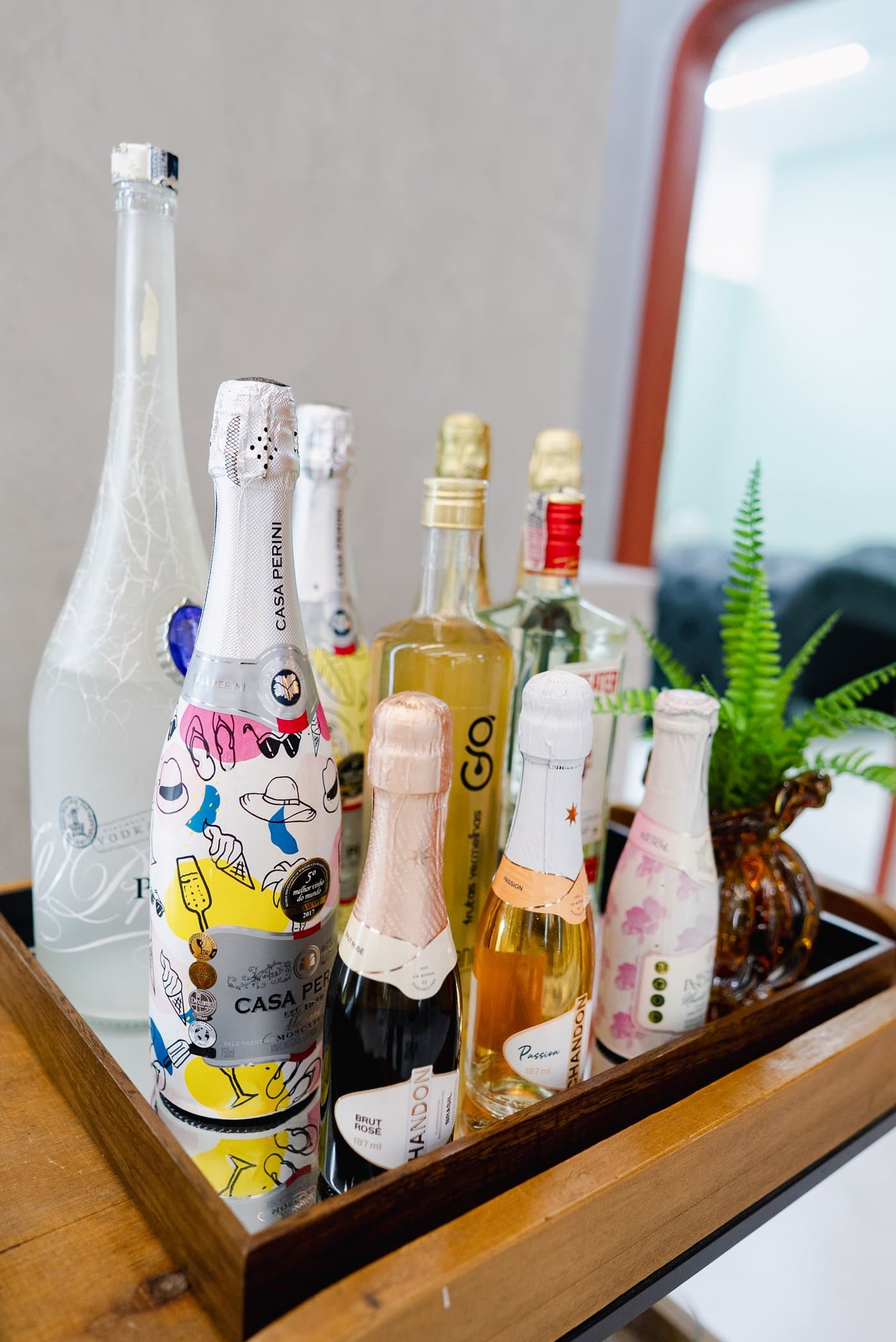 Bebidas de cortesia da casa